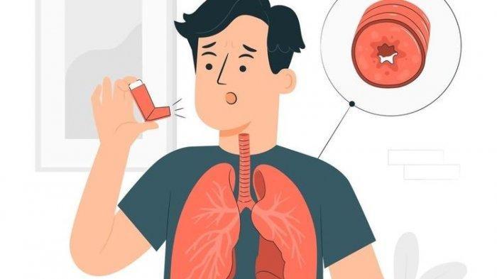 ilustrasi penderita asma