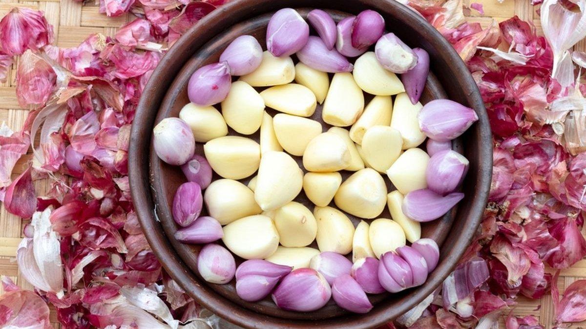 ilustrasi bawang merah dan bawang putih yang bagus untuk mengatasi masalah kesehatan