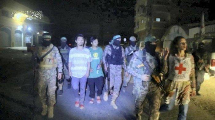 14 sandera asal Israel dan 3 warga asing asal Rusia serta Thailand kembali dilepas militan Hamas