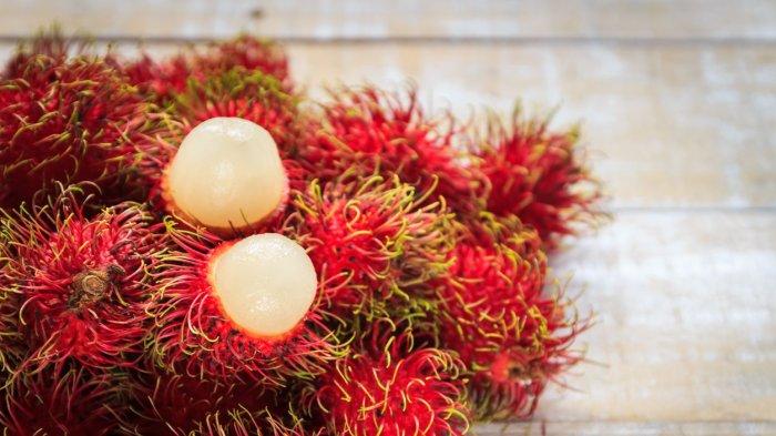 ilustrasi buah rambutan