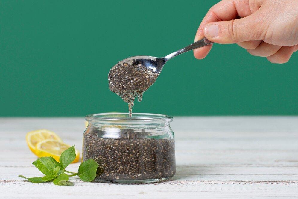 ilustrasi chia seed yang bagus untuk kolesterol