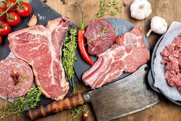 ilustrasi daging sapi, sumber protein hewani