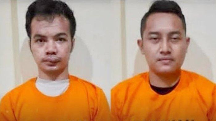 tampang 2 polisi yang curi mobil di Lampung