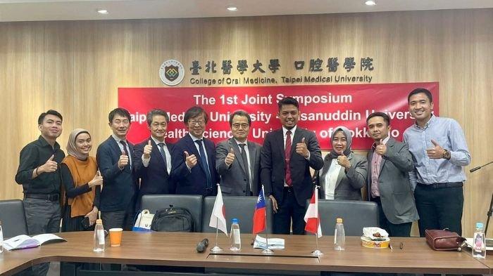 FKG Unhas, TMU Taiwan dan Health Sciences University of Hokaido Japan Gelar Symposium Bersama