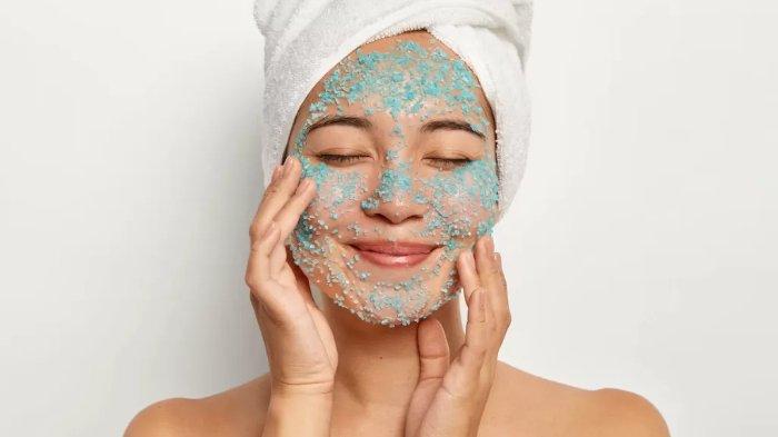 ilustrasi melakukan eksfoliasi