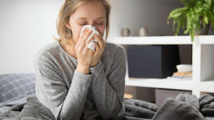 ilustrasi seseorang yang mengalami flu berat
