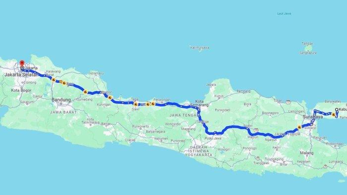 GPS Madura ke Jakarta