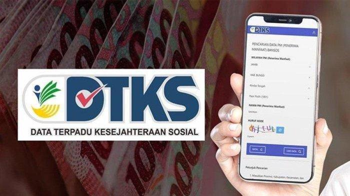 Kolase daftar penerima bansos di Data Terpadu Kesejahteraan Sosial (DTKS)