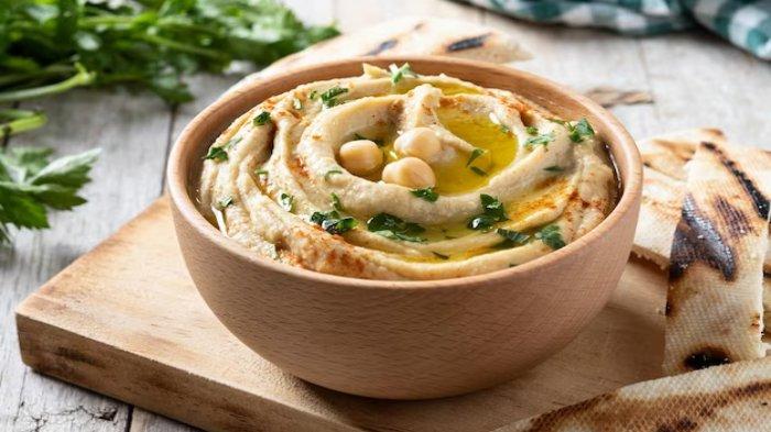 Ilustrasi hummus, berikut manfaat hummus untuk kesehatan termasuk kontrol gula darah hingga kurangi peradangan