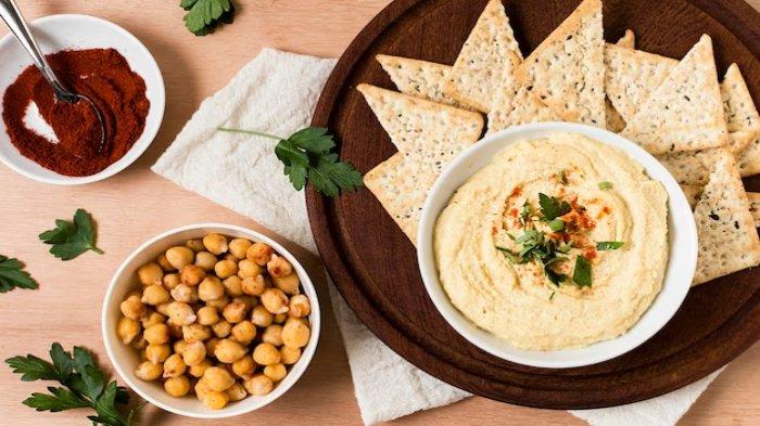 Ilustrasi hummus, berikut manfaat hummus untuk kesehatan termasuk kontrol gula darah hingga kurangi peradangan
