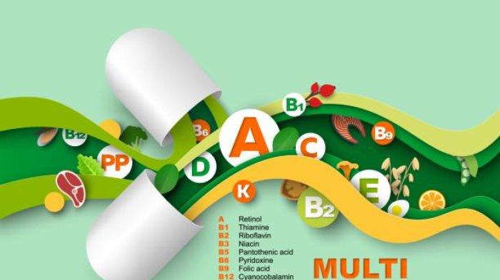 Ilustrasi beragam macam vitamin yang diperlukan tubuh, nutrisi yang harus dipenuhi jika ingin tubuh sehat dan bugar