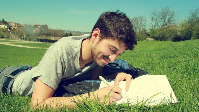 Ilustrasi berjemur sinar matahari