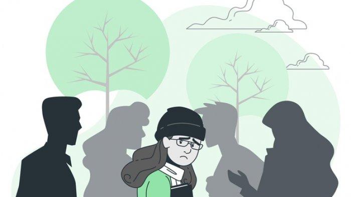Ilustrasi kecemasan sosial
