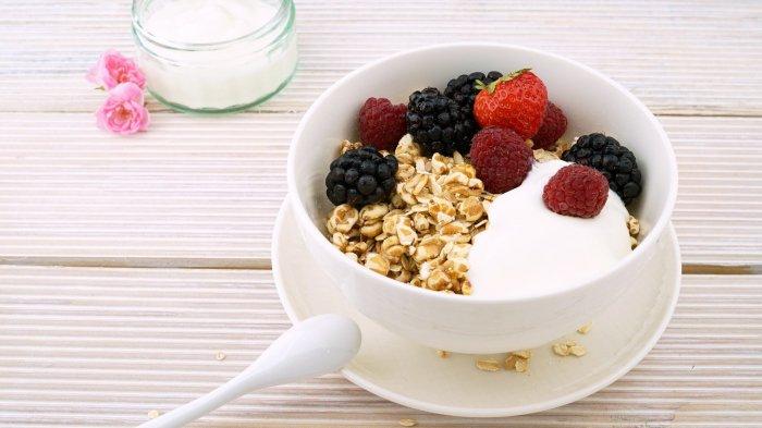 Ilustrasi makan oatmeal