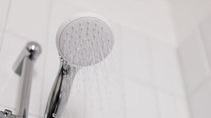 Ilustrasi mandi shower - ini sederet anggota tubuh yang sering lupa dibersihkan saat mandi