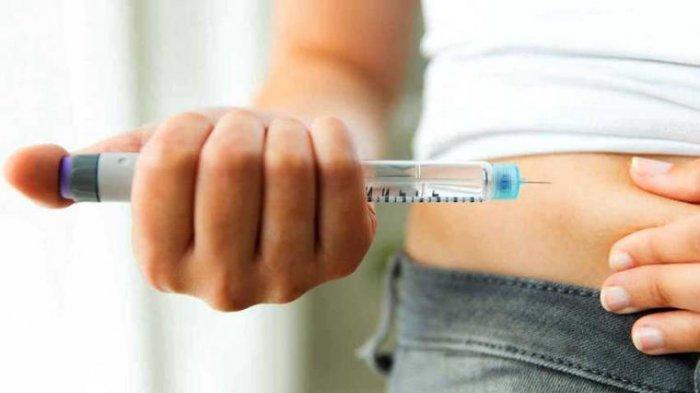 Ilustrasi suntik insulin, dapat menurunkan lonjakan gula darah