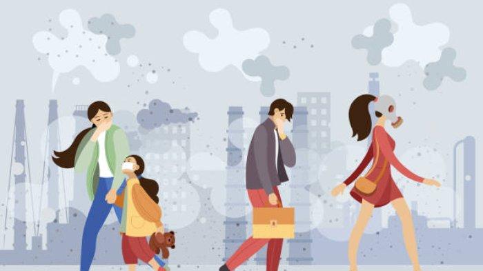 Ilustrasi polusi udara yang meningkat