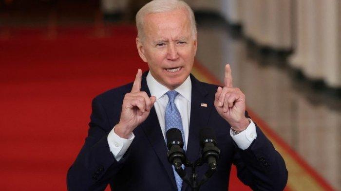 ILUSTRASI Respon AS terhadap pandemi - Presiden AS Joe Biden menyampaikan pidato tentang berakhirnya perang di Afghanistan, di Gedung Putih pada 31 Agustus 2021.