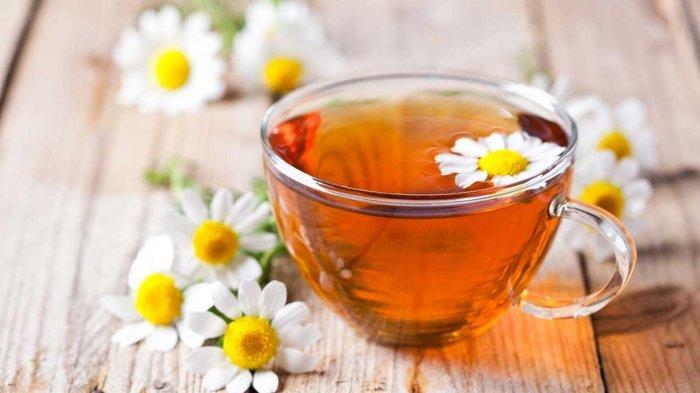 Ilustrasi teh chamomile 
