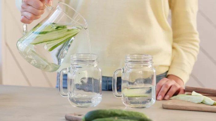 Ilustrasi infused water mentimun, berikut manfaat yang akan didapatkan tubuh