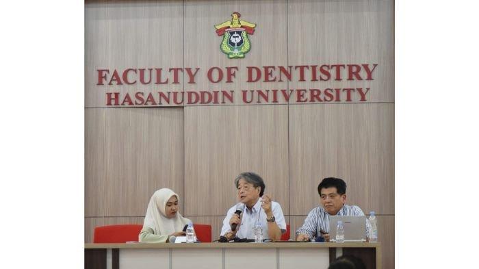 FKG Unhas menggelar kuliah tamu internasional dan menghadirkan dua pakar forensik dari Jepang.