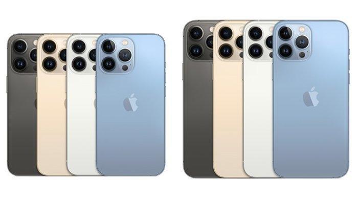 Kiri iPhone 13 Pro, kanan iPhone 13 Pro Max. Berikut daftar harga iPhone terbaru bulan Juni 2022, mulai dari iPhone 11 hingga iPhone 13.