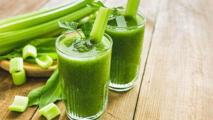 Ilustrasi jus seledri yang bagus untuk menurunkan berat badan