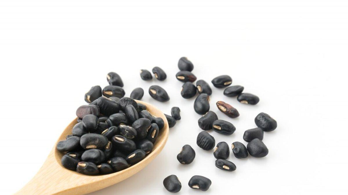 ilustrasi kacang hitam, salah satu makanan sehat yang bagus untuk menurunkan kolesterol