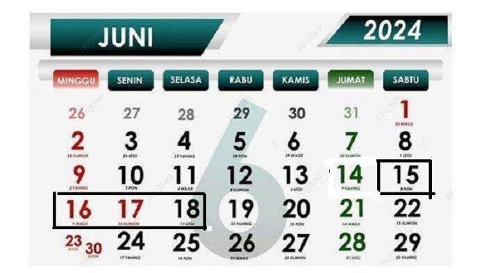 kalender Juni 2024