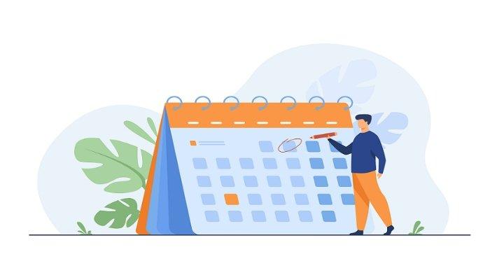 Ilustrasi hari libur sekolah dan cuti bersama bulan Desember 2023
