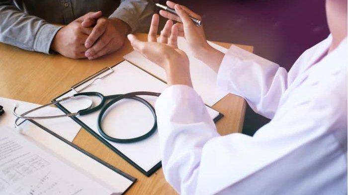 ilustrasi pengidap diabetes konsultasi dengan dokter