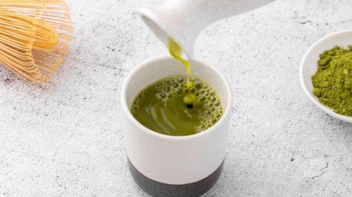 Ilustrasi matcha, salah satu teh yang dapat mencerahkan dan membuat kulit bercahaya