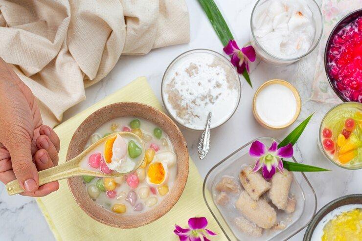 ilustrasi menu makanan bersantan