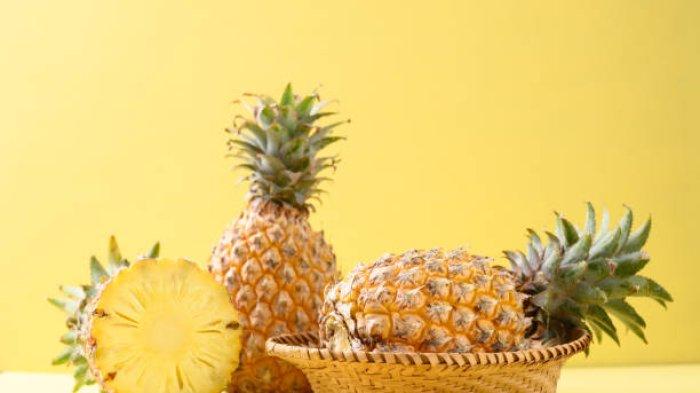Ilustrasi buah nanas, buah tinggi gula yang dapat meningkatkan kadar gula darah dan berat badan