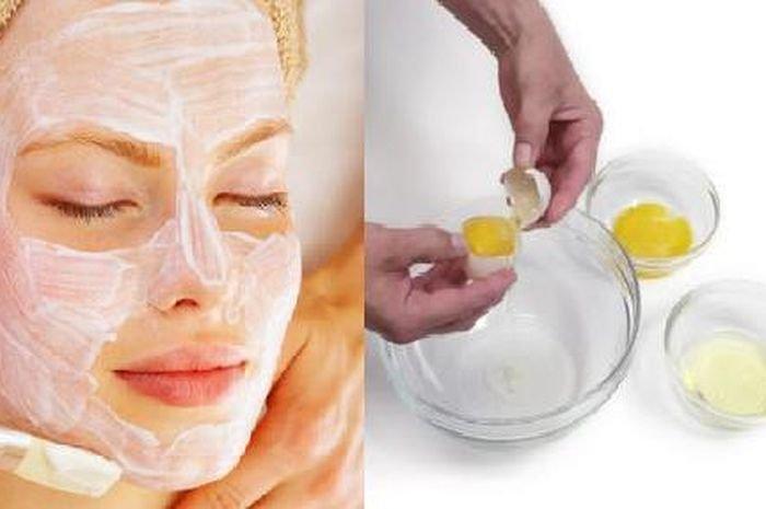 ilustrasi pemakaian masker telur