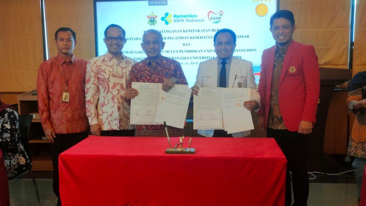 Komitemen Tingkatkan Kompetensi Tenaga Kesehatan, RSGMP Unhas Jalin Kerjasama dengan BPPK Makassar
