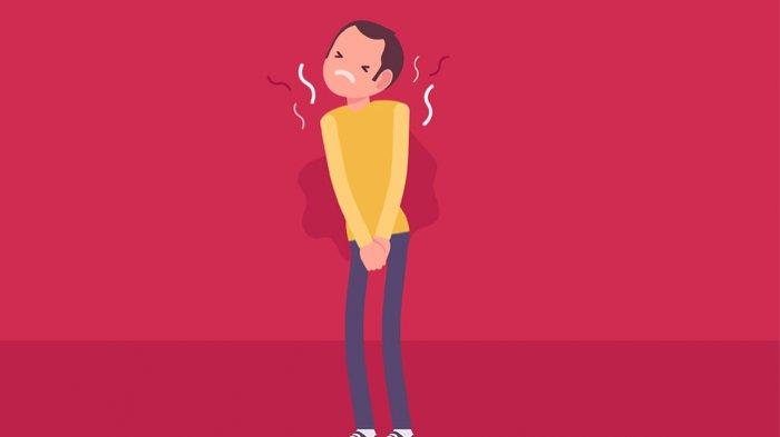 ilustrasi menahan buang air kecil