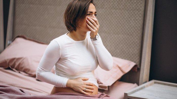 ilustrasi ibu hamil yang mengalami morning sickness
