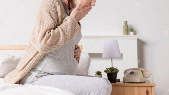 ilustrasi ibu hamil yang mengalami morning sickness