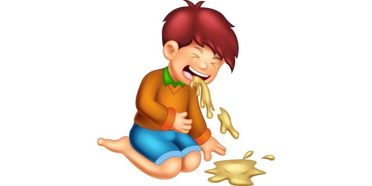 ilustrasi seorang anak yang mengalami muntaber