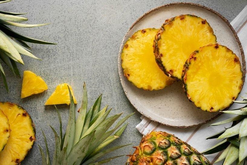 ilustrasi buah nanas yang bagus untuk kesehatan