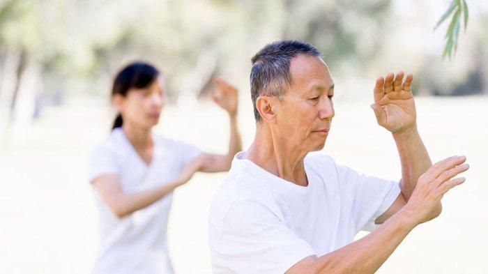 ilustrasi olahraga tai chi