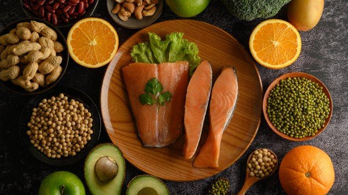 Ilustrasi ikan salmon, protein rendah lemak yang bagus untuk jantung dan menu diet