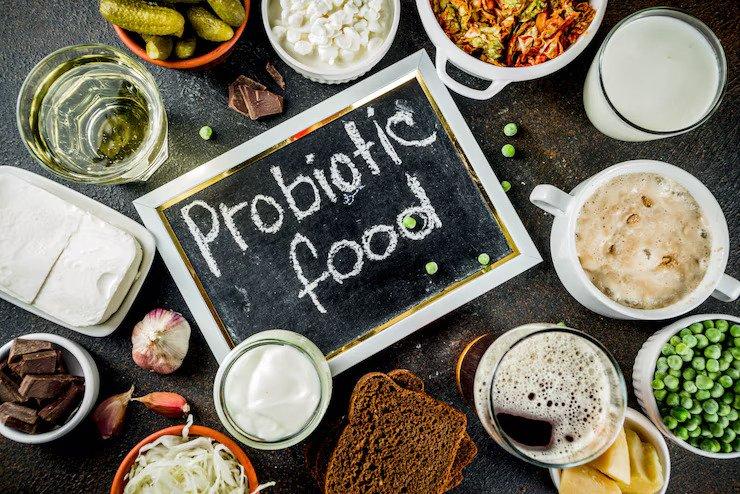 ilustrasi makanan probiotik, makanan untuk menunda penuaan yang harus dikonsumsi secara rutin