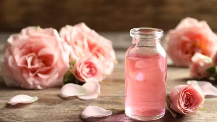 Ilustrasi rose water atau air mawar, berikut sederet manfaatnya untuk kulit