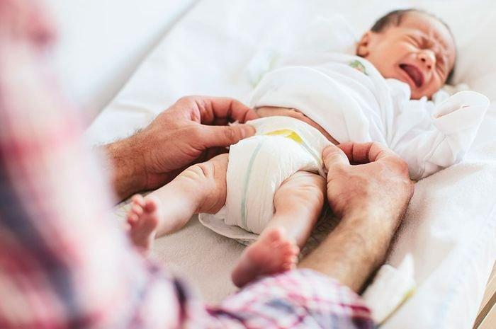 ilustrasi bayi yang mengalami ruam popok