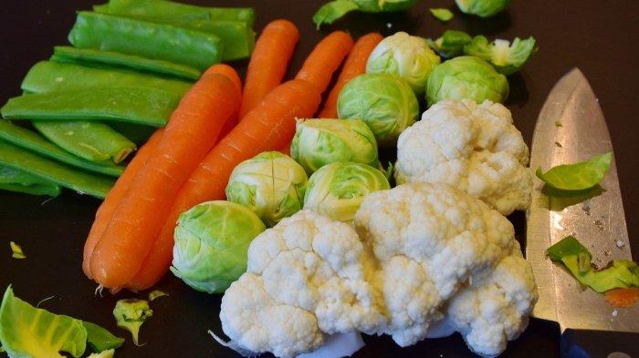 ilustrasi sayuran mentah, camilan sehat untuk penderita diabetes