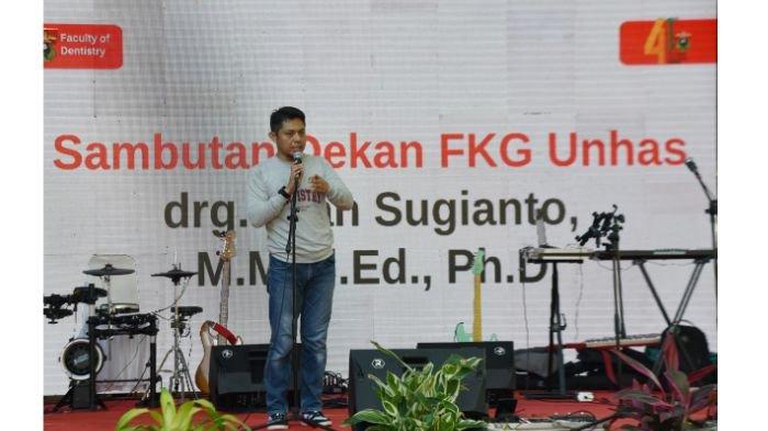drg. Irfan Sugianto, drg., M.Med.Ed ., Ph.D mengucapkan terima kasih kepada seluruh tamu undangan karena sudah berpartisipasi