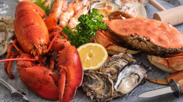 ilustrasi seafood atau makanan laut