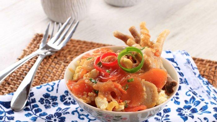 ilustrasi makanan seblak